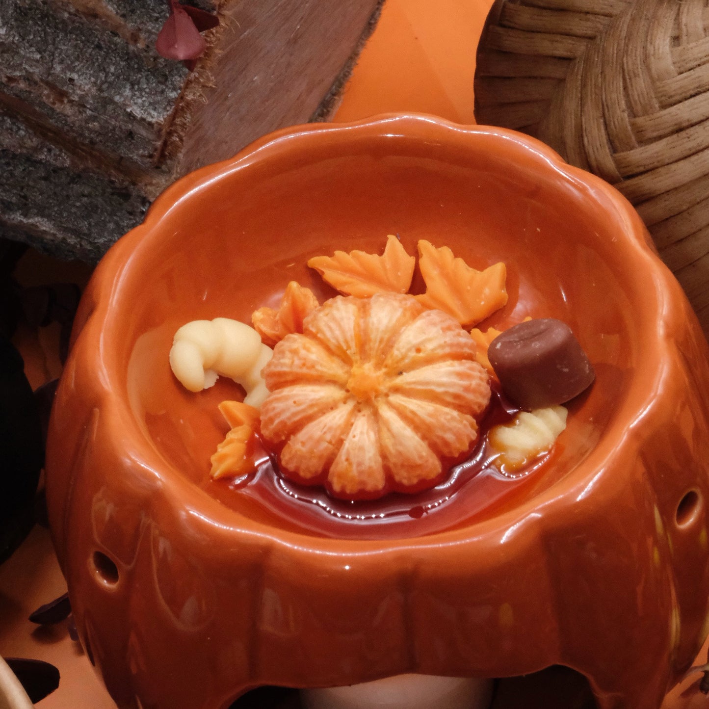 Ceara parfumata din soia, Handmade, Wax Melts | Fall Leaves, Ediție de Toamnă