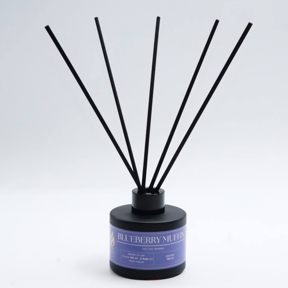 Difuzor - Parfum de cameră – „Blueberry Muffin” | Colecția Aphrodisia Candles, cu aromă de citrice, lime, merișoare