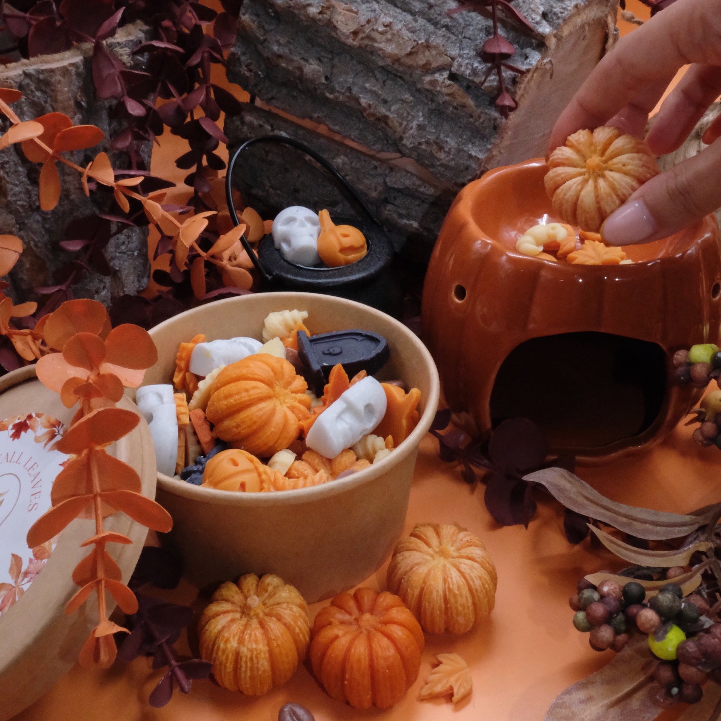 Ceara parfumata din soia, Handmade, Wax Melts | Fall Leaves, Ediție de Toamnă