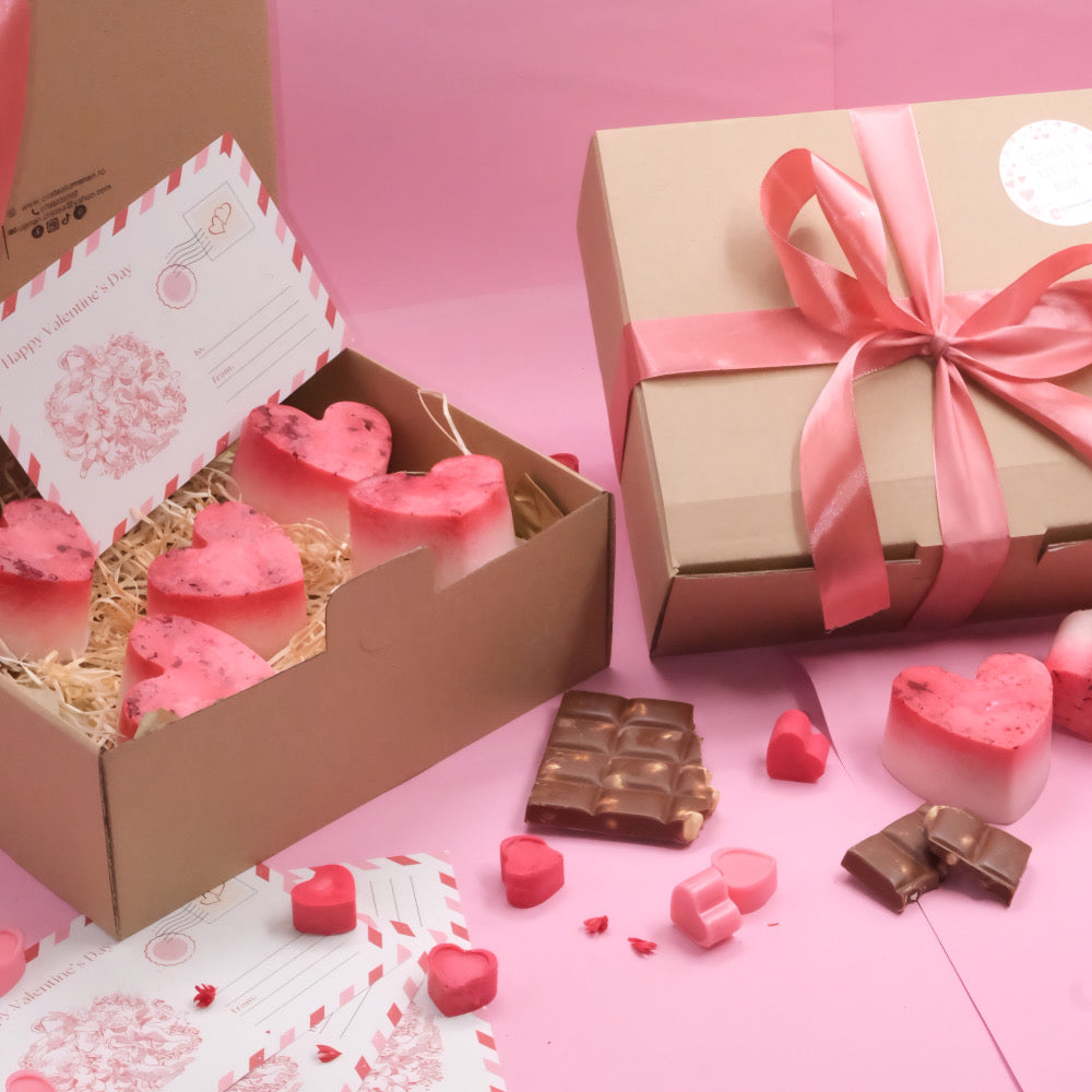 Ceara parfumata din soia, Handmade, Lover's little box | Wax Melts, Ediția de Ziua Îndrăgostiților