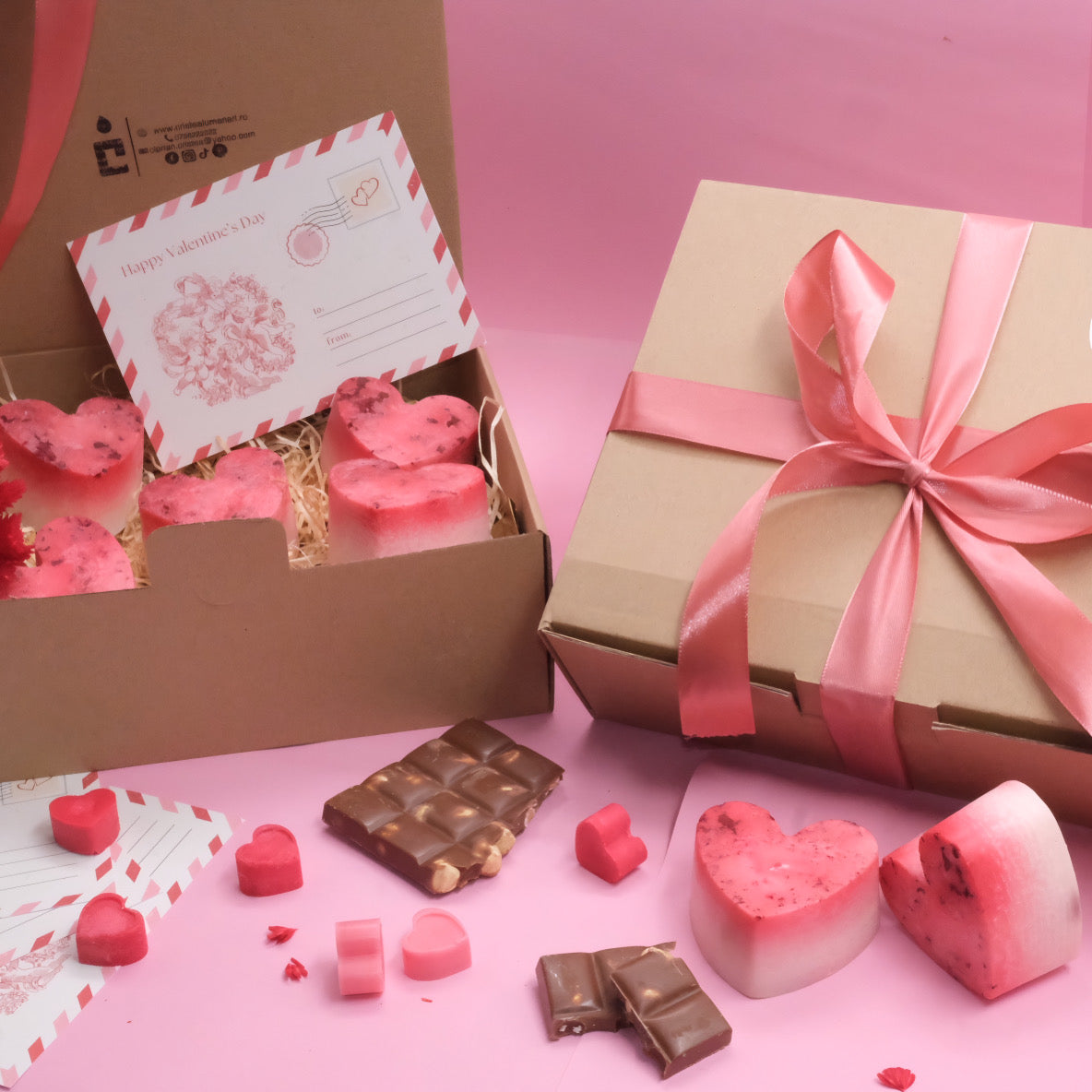 Ceara parfumata din soia, Handmade, Lover's little box | Wax Melts, Ediția de Ziua Îndrăgostiților