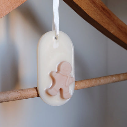 Tableta de ceară parfumată, turnată manual din ceară de soia – Odorizant de cameră „Ginger Cookies” | Aromă de biscuiți cu ghimbir | Ediție de Iarnă