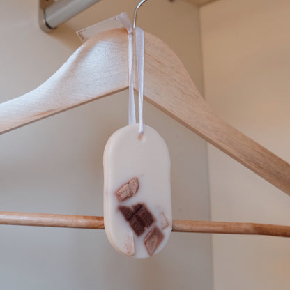 Tableta de ceară parfumată, turnată manual din ceară de soia – Odorizant de cameră „Ciocolată” | Aromă de ciocolată | Ediție de Valentine's Day