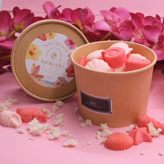 Ceară parfumată din soia, handmade, Wax Melts | Maui Island – Ediția de Vară, cu aromă exotică de kiwi, inspirată de frumusețea spectaculoasă a uneia dintre cele mai frumoase insule din Hawaii