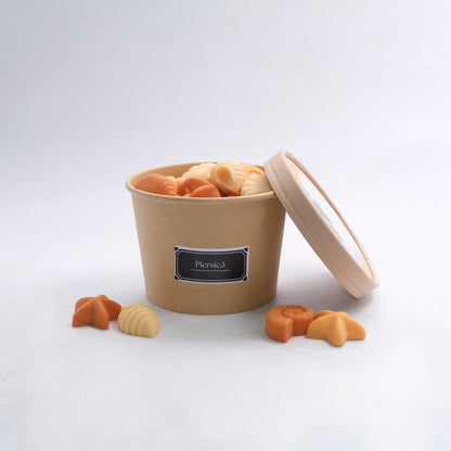 Ceară parfumată din soia, handmade, Wax Melts | Mallorca Island – Ediția de Vară, cu aromă dulce și fructată de piersică, inspirată de zilele însorite și momentele relaxante de vacanță