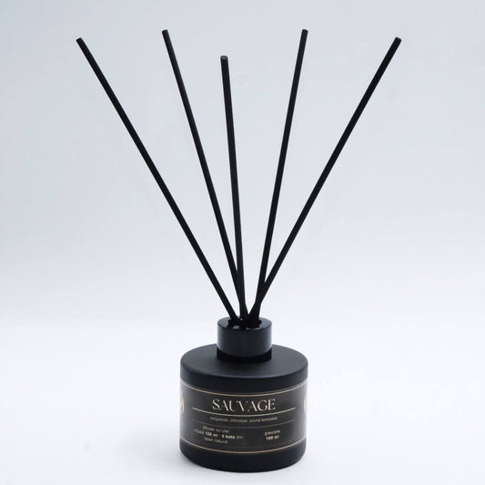 Difuzor - Parfum de cameră – „Sauvage” | Colecția Aphrodisia Candles, cu aromă de bergamotă, chihlimbar